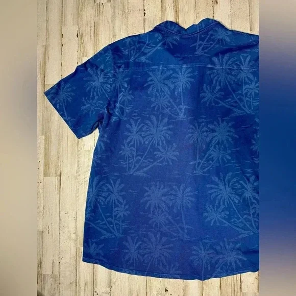 Vintage Tommy Bahama Blue Hawaiian Palm Trees Tropical XXL - Picture 9 of 9